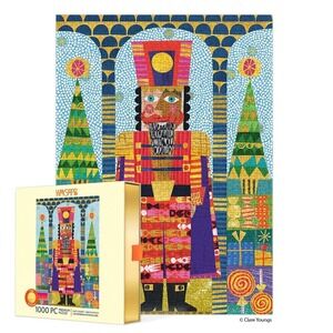 Werkshoppe Festive Nutcracker Gold Foil 1000 Piece Jigsaw Puzzle NEW